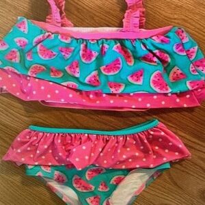Watermelon Print Kids Swim Set